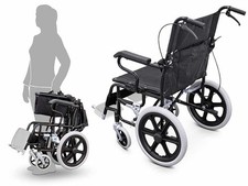 Sedia a rotelle pieghevole da